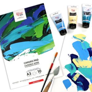 Canvas Pad, extra fine grain, 320 g/sq.m, A3, 10sh., ROSA Studio