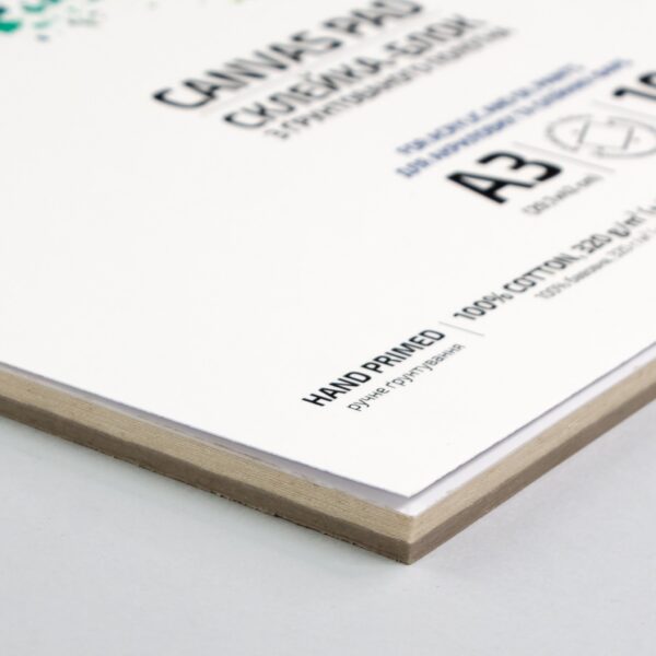 Canvas Pad, extra fine grain, 320 g/sq.m, A3, 10sh., ROSA Studio