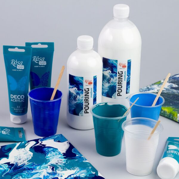 Pouring medium for acrylic paints, ROSA TALENT
