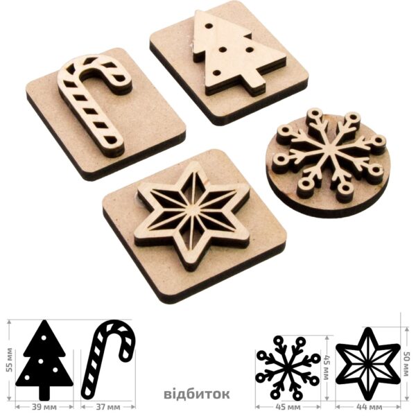 Stamps for block printing ROSA TALENT