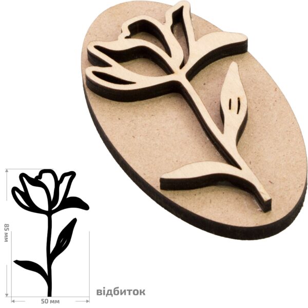 Stamps for block printing ROSA TALENT