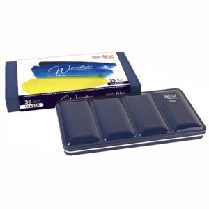 Набір акварельних фарб "Класика", 35 кол. в металевому пеналі ROSA Gallery