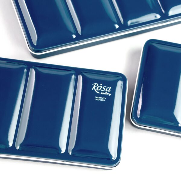 Пенал для акварельных красок металлический 28 кювет ROSA Gallery