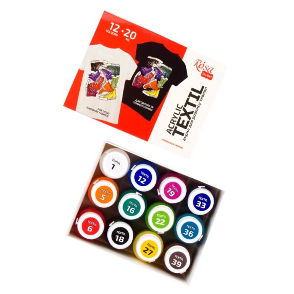 Набори акрилу для розпису тканин  STYLE 20мл ROSA TALENT