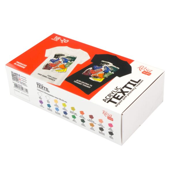 Набори акрилу для розпису тканин  STYLE 20мл ROSA TALENT