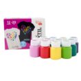 Набір акрилу для розпису тканин  UNICORN 9кол., 20мл,пастельні кольори ROSA TALENT