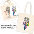 Set, ecobag-coloring, „Dream Catcher“, cotton 220 gsm, 38x42 cm, ROSA Talent