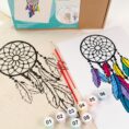 Set, ecobag-coloring, „Dream Catcher“, cotton 220 gsm, 38x42 cm, ROSA Talent