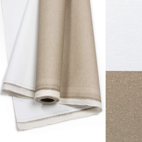 The cloth is in a roll of Italian Unico cotton medium grain