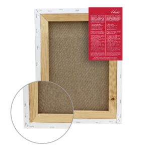 Stretched canvas Italian cotton fine grain Unico