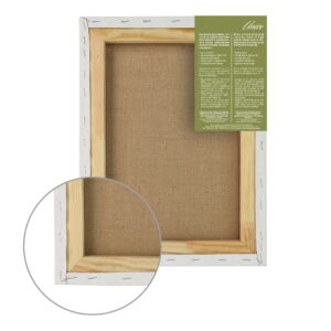 Canvas on a stretcher Italian jute large grain Unico