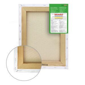 Stretched Canvas, extra fine grain, cotton