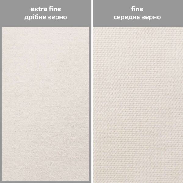 Полотно на підрамнику, Дрібне зерно, бавовна