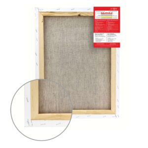 Stretched Canvas, extra fine grain, acrylic prime, linen ROSA