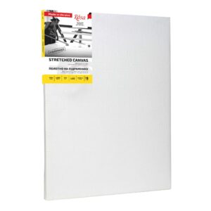 Stretched Canvas, large grain, acrylic prime, linen ROSA