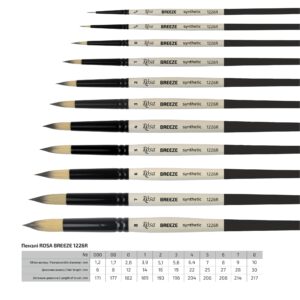 Синтетика овальна, BREEZE 1226 FR, к.р. пензель ROSA