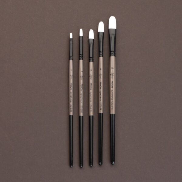 Synthetic Liner Brush, MOON 1203RL, Short Handle, ROSA