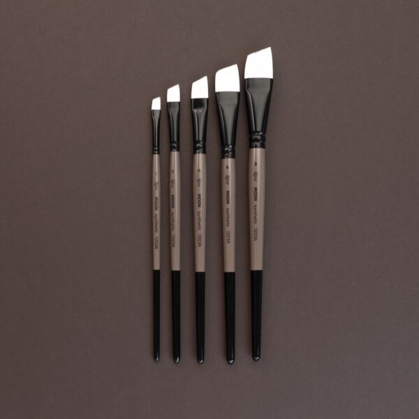 Synthetic Liner Brush, MOON 1203RL, Short Handle, ROSA