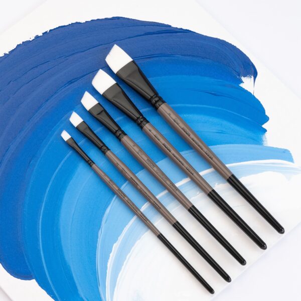 Synthetic Liner Brush, MOON 1203RL, Short Handle, ROSA