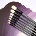Synthetic Oval Brush, INTENSE 1668FR, Long Handle, ROSA