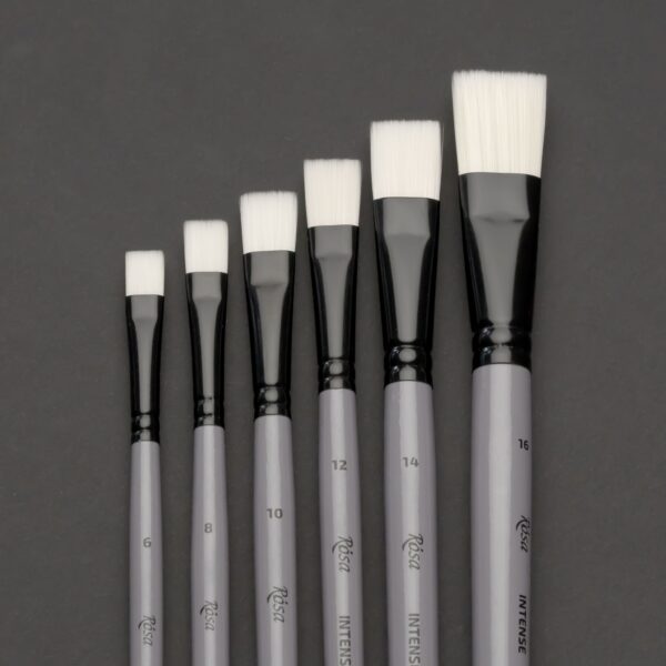 Synthetic Oval Brush, INTENSE 1668FR, Long Handle, ROSA