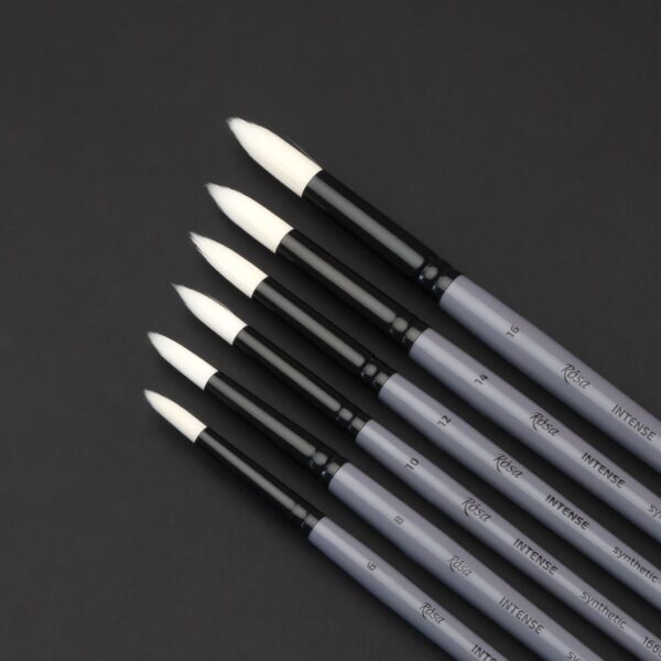 Synthetic Oval Brush, INTENSE 1668FR, Long Handle, ROSA