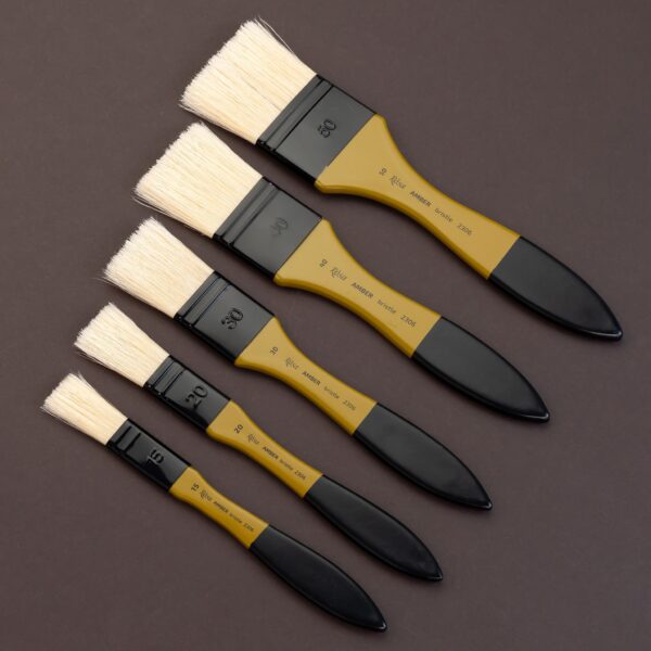 Bristle Fleyts Brush, AMBER 2306, Short Handle, ROSA