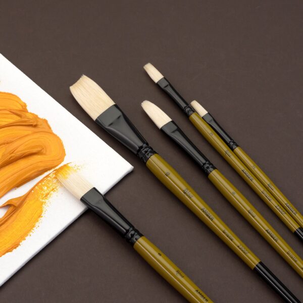 Bristle Fleyts Brush, AMBER 2306, Short Handle, ROSA