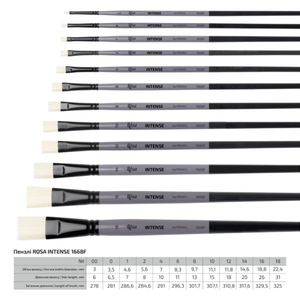 Synthetic Oval Brush, INTENSE 1668FR, Long Handle, ROSA