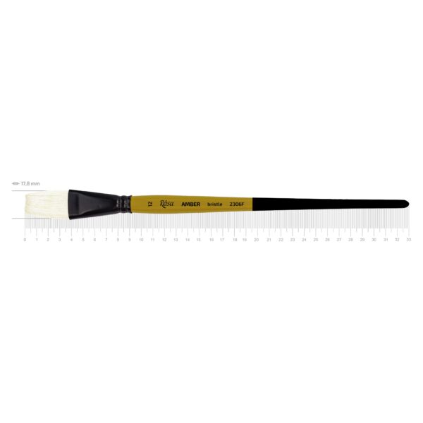 Bristle Fleyts Brush, AMBER 2306, Short Handle, ROSA