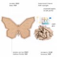 Art Kit 3D Picture Panel Mosaic "Butterfly", MDF, 43x30 cm, ROSA Talent