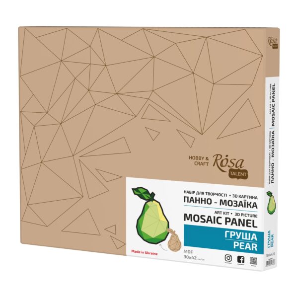 Набори для творчості, 3D картинаи панно-мозаїка „Метелик“, МДФ, 43х30см, ROSA Talent