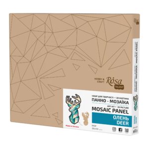 Art Kit 3D Picture Panel Mosaic "Butterfly", MDF, 43x30 cm, ROSA Talent