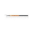 Synthetic Flat Brush, FLAME 1368F, Short Handle, ROSA