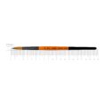 Synthetic Flat Brush, FLAME 1368F, Short Handle, ROSA