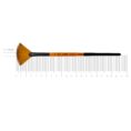 Synthetic Fan Brush, FLAME 1368FN, Short Handle, ROSA