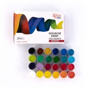 Gouache paint set 24х20ml ROSA Studio