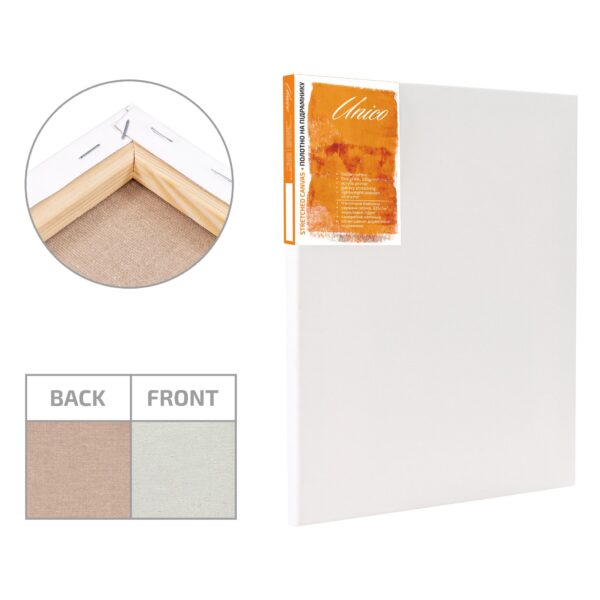 Полотно на підрамнику італійська бавовна дрібне зерно Unico