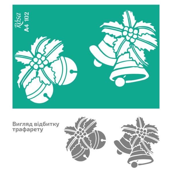 Adhesive Stencil „Floristics“ А4 ROSA TALENT