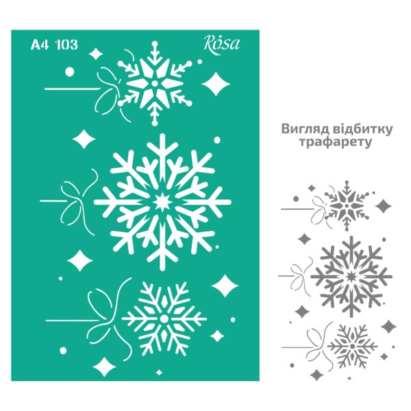 Adhesive Stencil „Floristics“ А4 ROSA TALENT