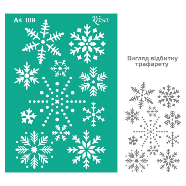 Adhesive Stencil „Floristics“ А4 ROSA TALENT