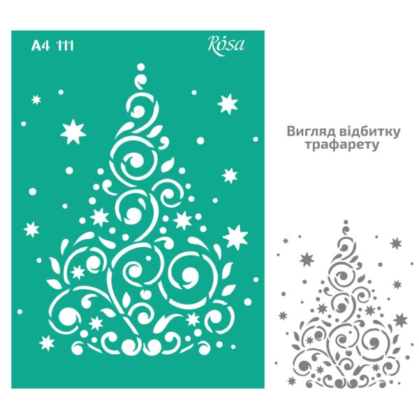 Adhesive Stencil „Floristics“ А4 ROSA TALENT