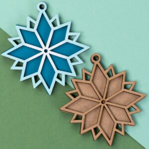 Sets of workpieces on the "Winter themes" plywood stand ROSA TALENT