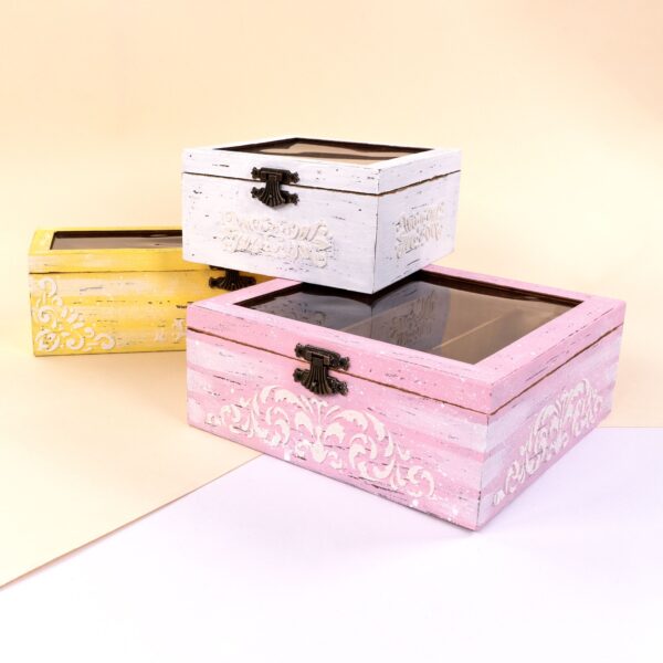 Скринька для чаю 4 комірки МДФ ROSA TALENT