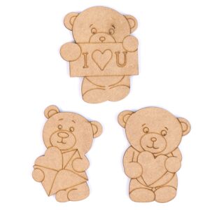 Set of bases for decoration 3 pcs MDF ROSA Talent