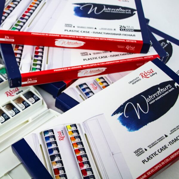 Набір акварельних фарб "Класика" 12 кольорів ROSA Gallery
