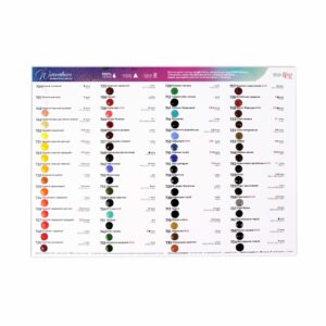 Дот-карта 40 кольорів професійні акварельні фарби Rosa Gallery