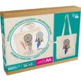 Set, ecobag-coloring, „Dream Catcher“, cotton 220 gsm, 38x42 cm, ROSA Talent