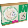 Set, ecobag-coloring, „Unicorn“, cotton 220 gsm, 38x42 cm, ROSA Talent