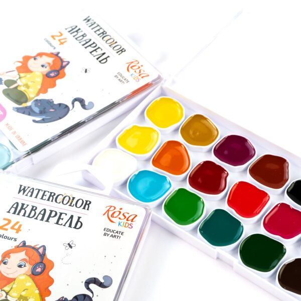 Sets of gouache paints Cats ROSA Kids